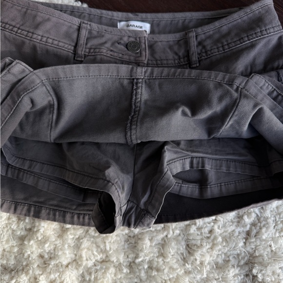 Garage Dark Grey Cargo Mini Skort - Picture 3 of 5